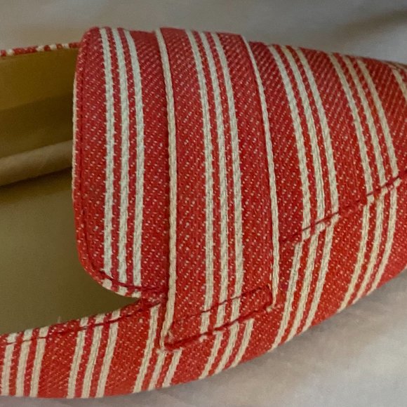 🎉HP🎉TALBOTS WOMAN POPPY RED FRANCESCA DRIVING MOCCASIN FLAT SHOES  7.5 - Picture 6 of 11